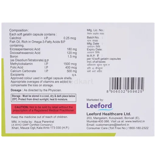 geomax d3 capsule 10's